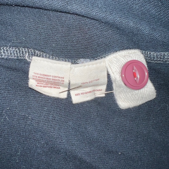 Free People Black 3/4 Button Up Henley W/ Studs - Size XS - Picture 6 of 7